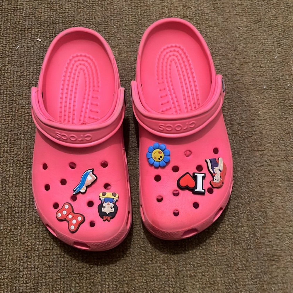 Pink Crocs